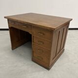 Oak and veneer counter or desk