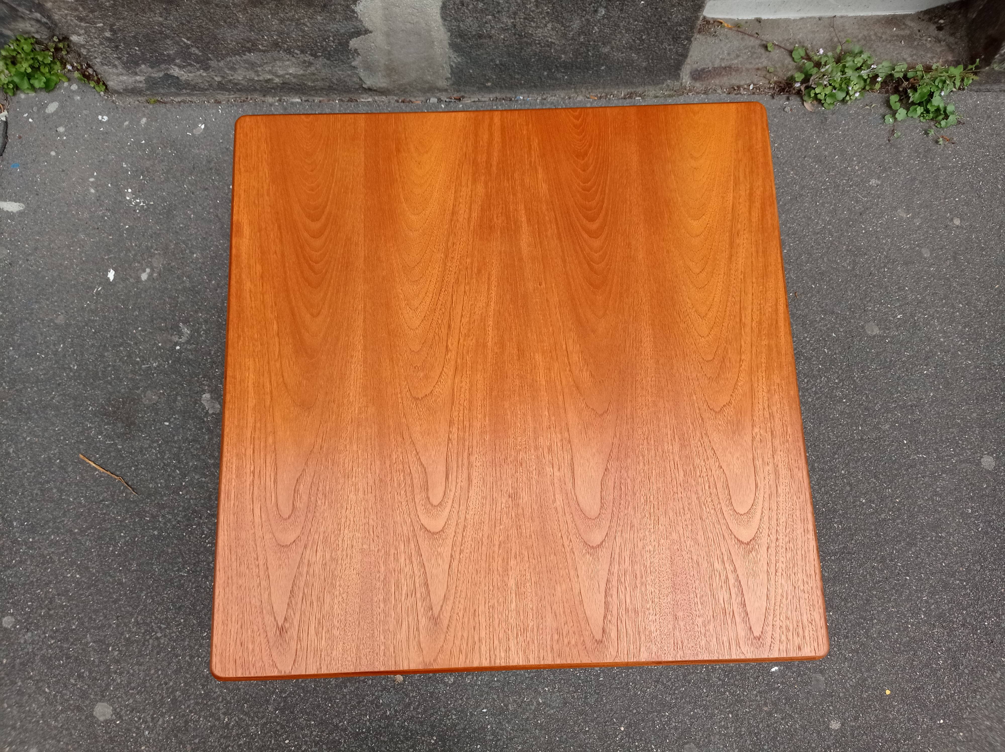 Teak wheeled coffee table for G Plan, 1987