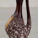 Soliflore Vase Ceramic Vallauris Fat Lava Vintage