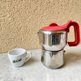 Italian coffee maker 3 cups lagostina vintage 60s design streamline stainless steel 18/10