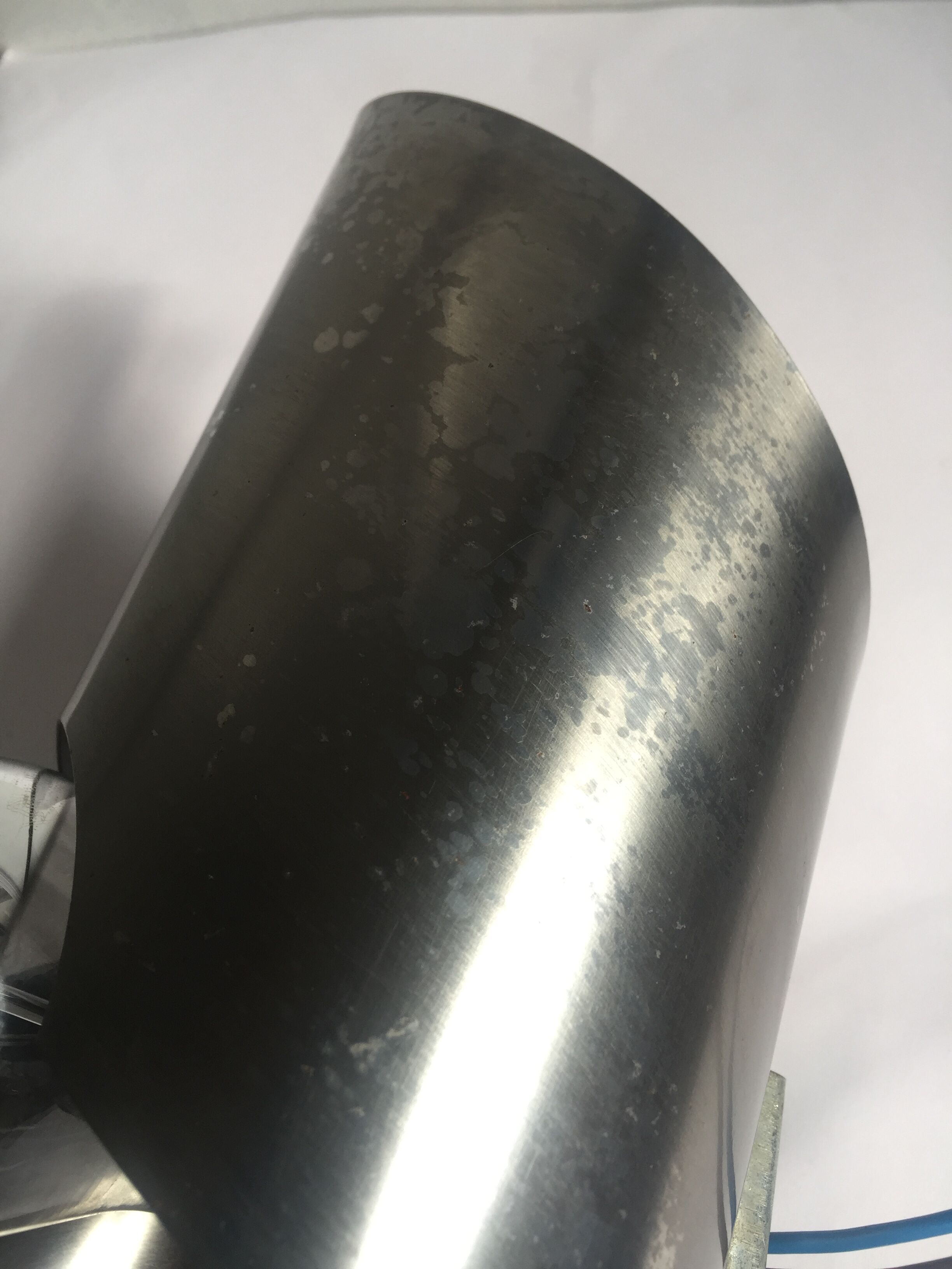 Pair of 1970s stainless steel sconces