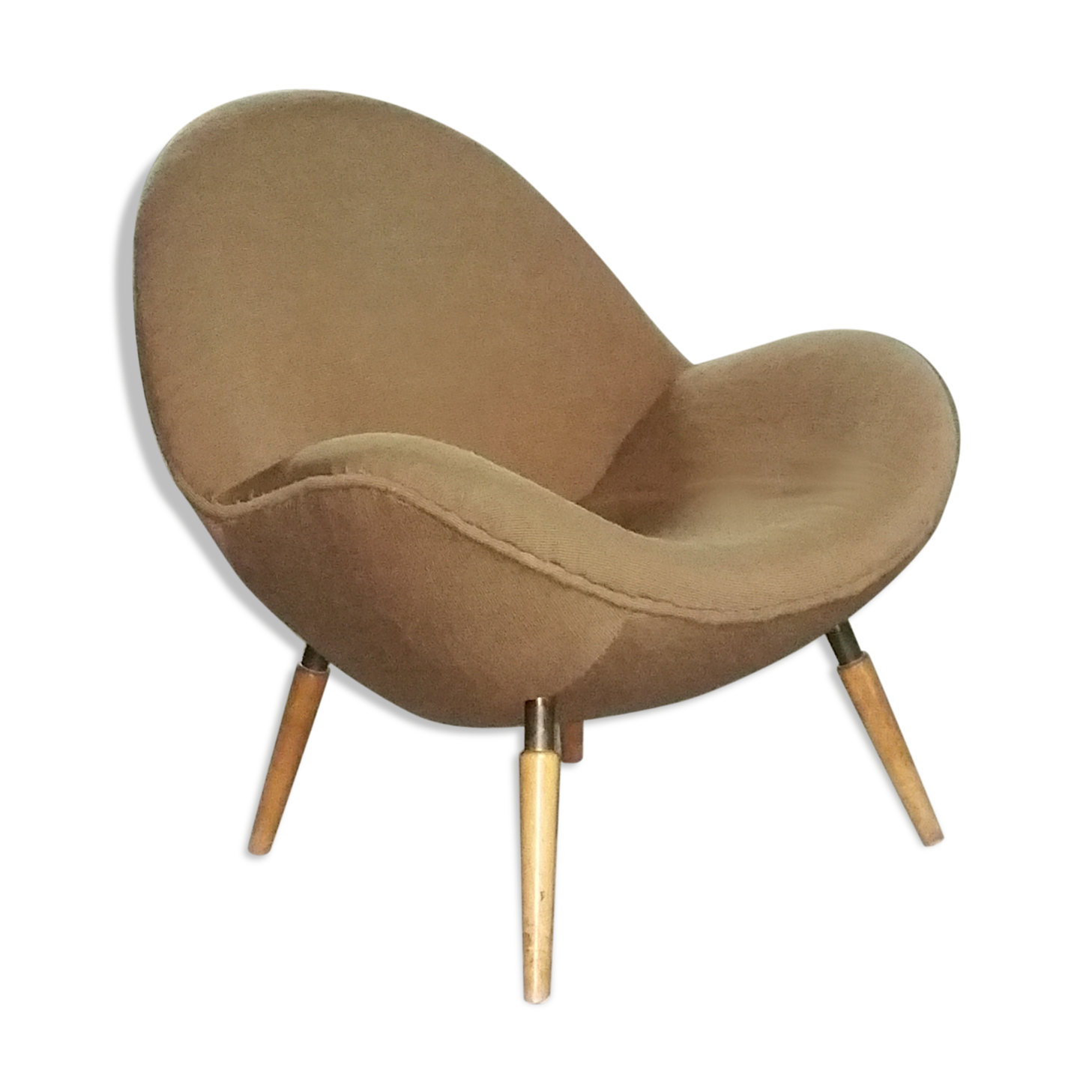 Chair Organic egg of Fritz Neth in the 1950s to Correcta