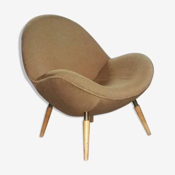 Chair Organic egg of Fritz Neth in the 1950s to Correcta