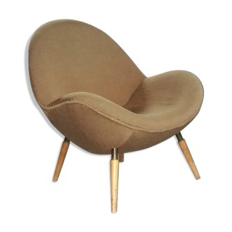 Chair Organic egg of Fritz Neth in the 1950s to Correcta