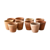 10 old terracotta seedling pots 7/8 cm