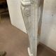 Louis XV style fireplace in white marble veined Carrara Italy 20th century
