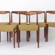 Set 5+1 Vintage Teak Dining Chair Set , 1970s German Lübke Style