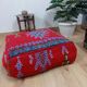Handmade Berber pouf in wool 60 X 60 X 20 CM