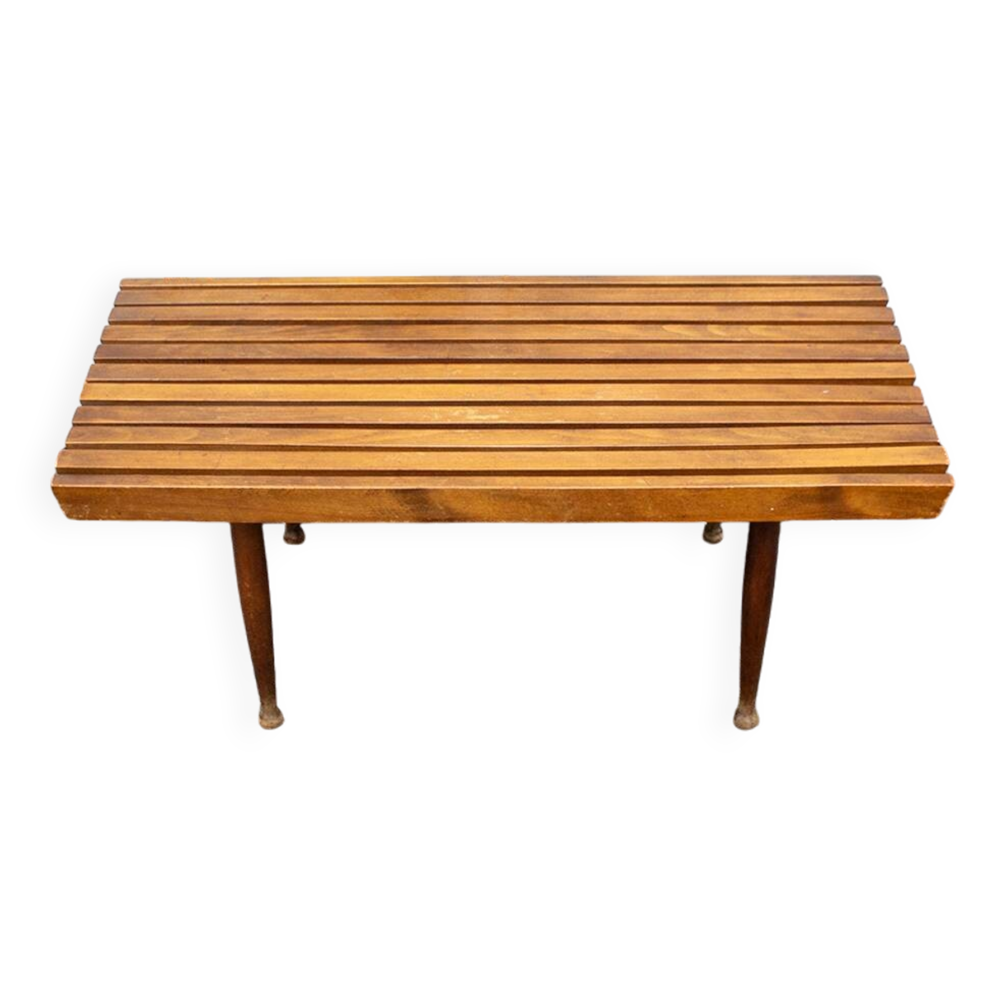 Italian Wooden Bench, 1950s