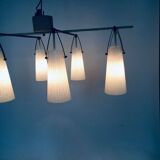 Italian glass and brass chandelier, Italy, 1950s