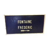 Plaque deco en fonte
