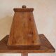 Light wood lectern unit on foot, 4 sides. Eighteenth century