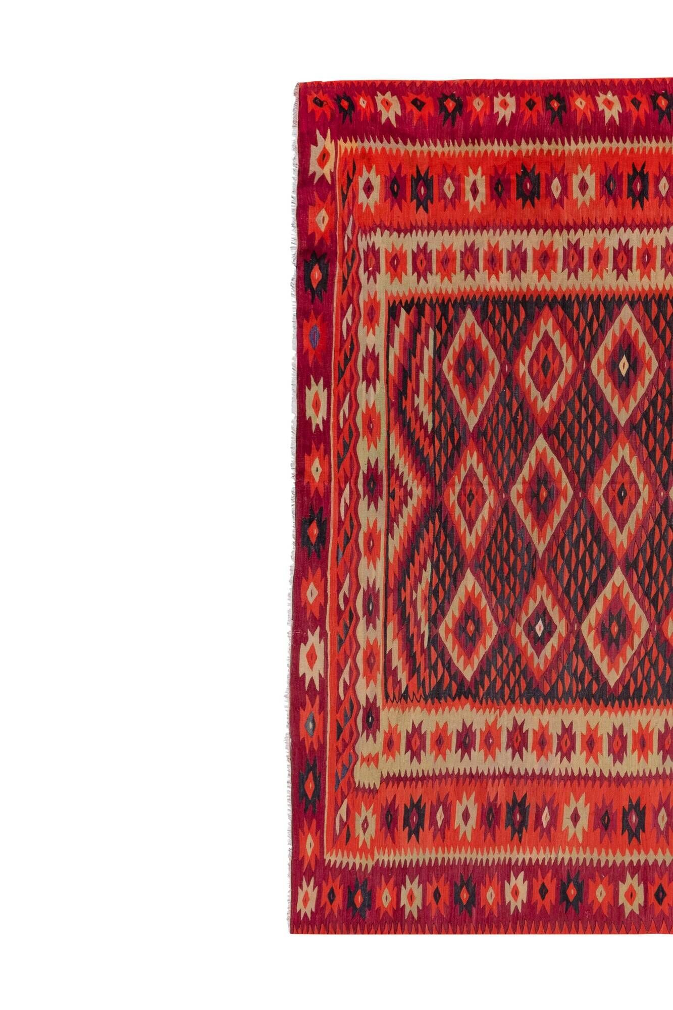 Tapis Kilim turc vintage tissé main