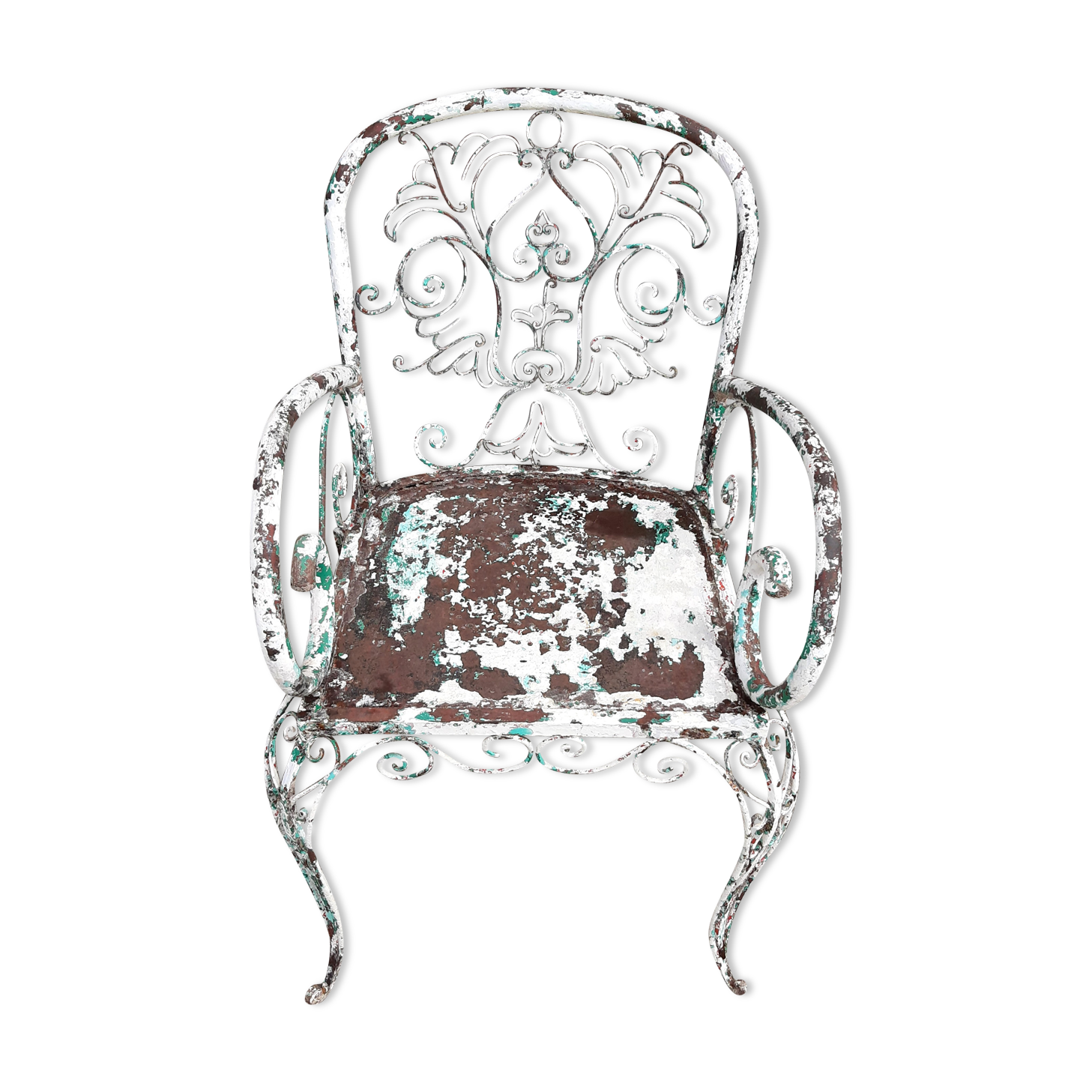 Fauteuil en fer forgé