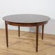 Mid-Century Round Rosewood Extendable Dining Table, Denmark, 1960s