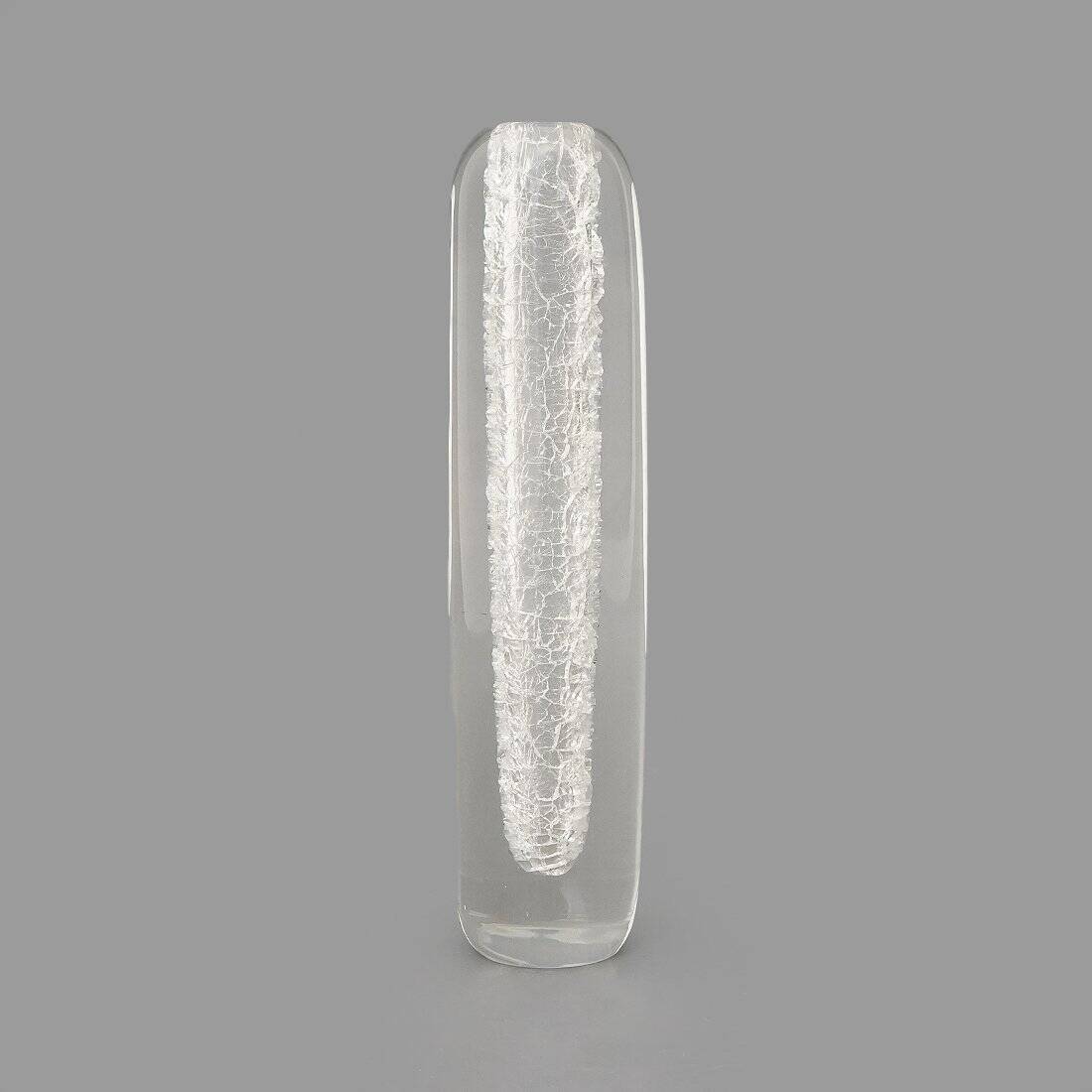 Transparent Glass Vase by Alfredo Barbini for Barbini, 1970s