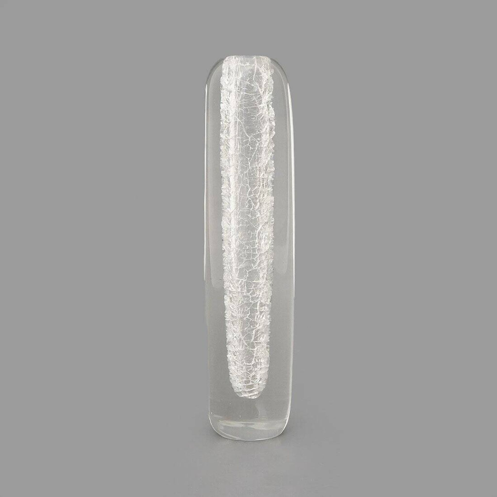 Transparent Glass Vase by Alfredo Barbini for Barbini, 1970s