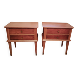 Pair of vintage bedside tables