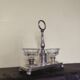 crystal and silver-plated metal salt and pepper shaker Christofle