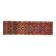 1970s Vintage Turkish Oushak Handmade Wool Cotton Orange Runner Rug 81x293