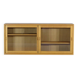 Danish mid century display bookcase cabinet in oak by Børge Mogensen, 1960s