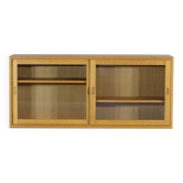 Danish mid century display bookcase cabinet in oak by Børge Mogensen, 1960s