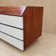 Vintage rosewood and brushed aluminium chest of drawers