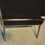 Driver skaï black armchair