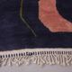 Vintage Abstract Beni Merirt Rug 180 x 225 cm, Beni Ourain Rug, Boho Rug