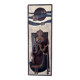Enamelled lava plaque jean jaffeux volvic mozac ceramic 1960s mid century