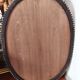 Large oval Florentine mirror in carved wood and gilded with gold leaf.