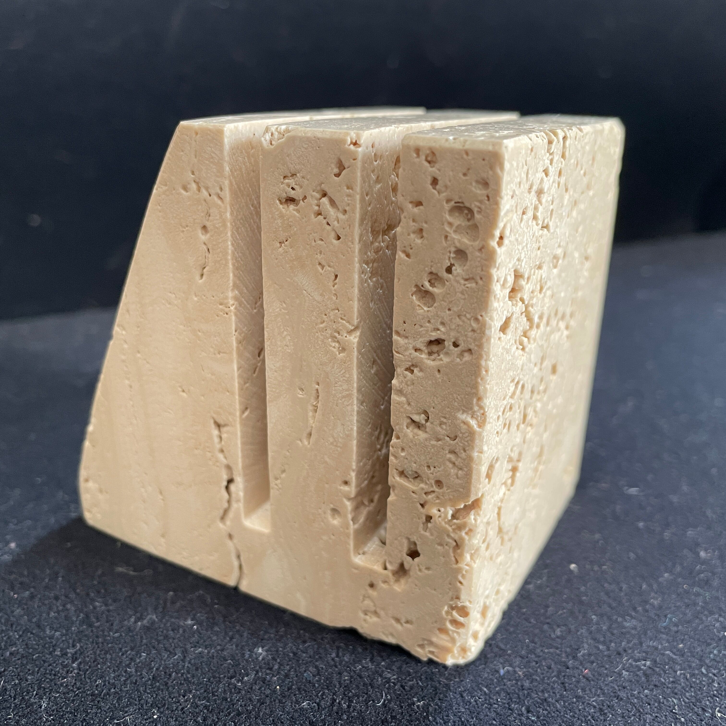 Fratelli Mannelli travertine paperweight design