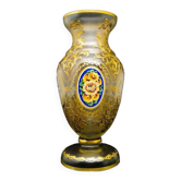 Vase, rococo, verre dépoli, France, 19e siècle