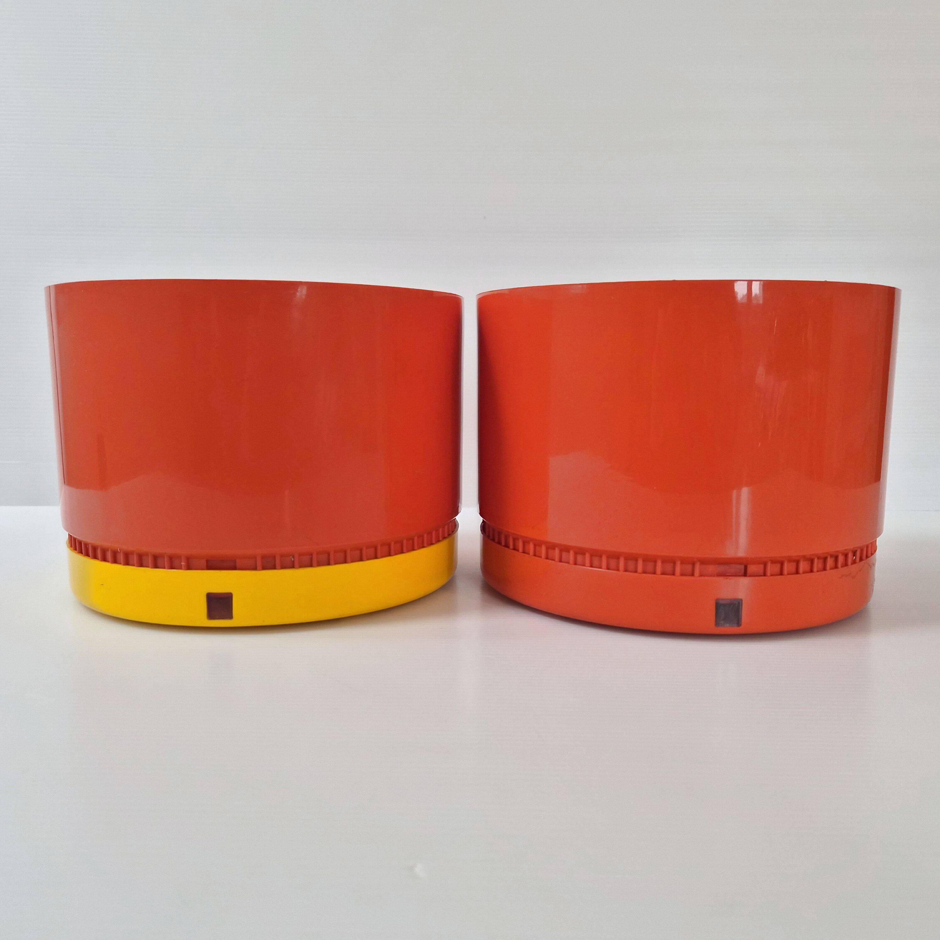 Pair of Round planters by Nena Balsari for Vastill 1970