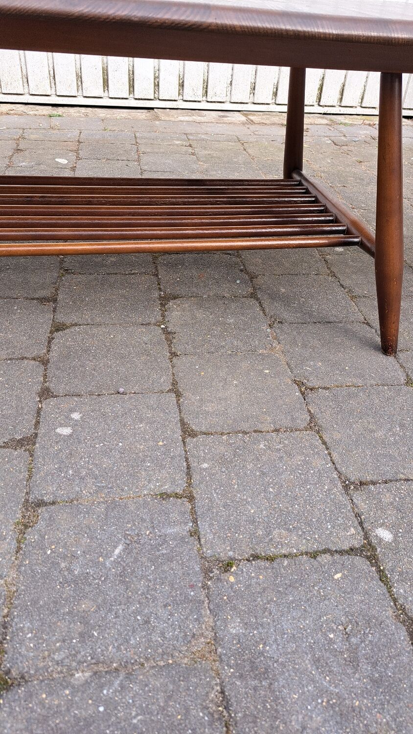 Table basse Ercol avec deux rallonges