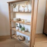 Retro chic wooden shelf