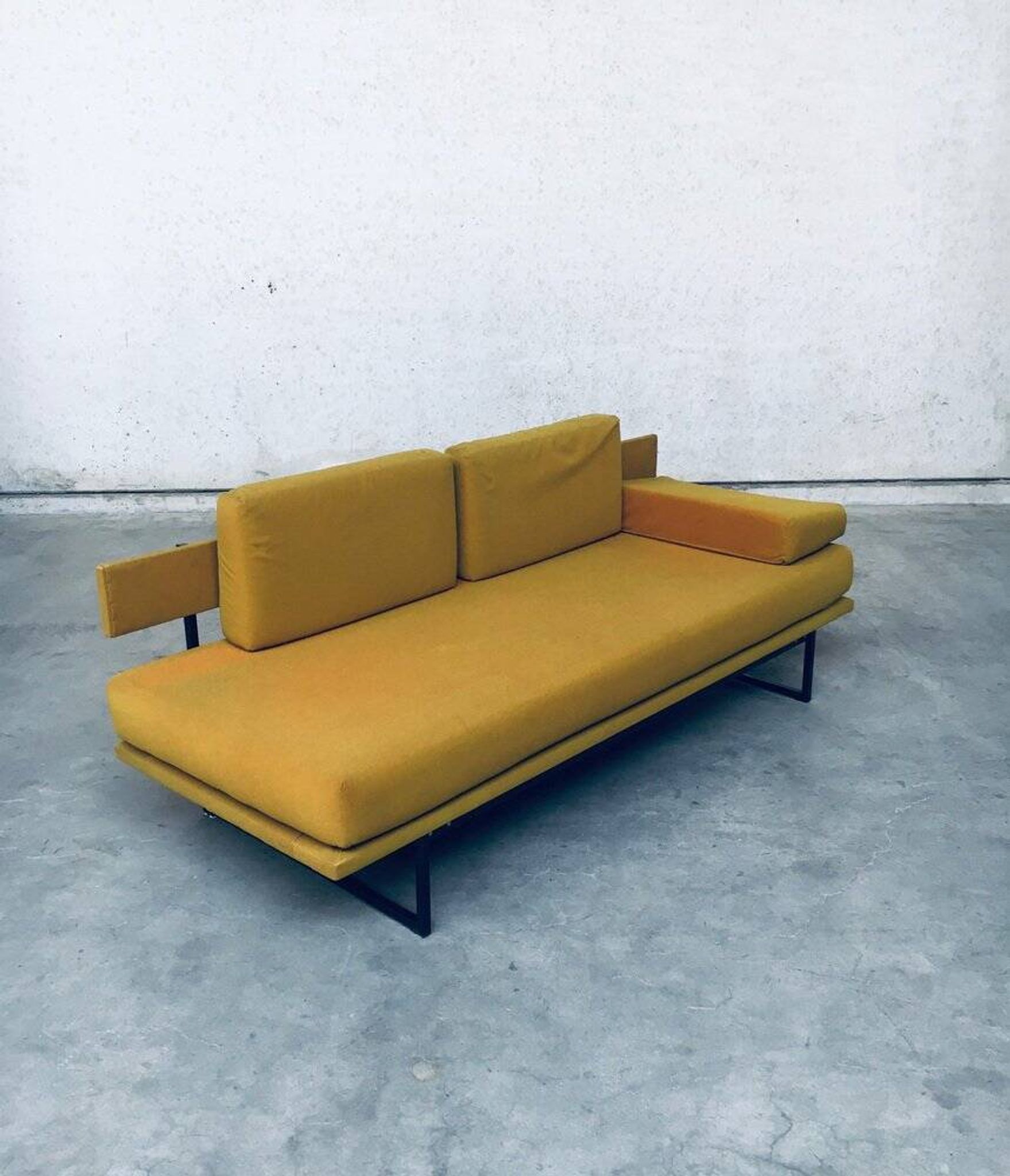Mid-Century Dutch 3 Seat Sofa Daybed, 1960s
