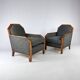 Set of 2 Art Deco Club Chairs, France, 1930s