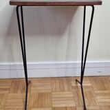 Vintage harness in metal and veneer wood