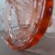 4 old ice cream cups/pink glass dessert