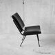 Armchair design vintage 60s black