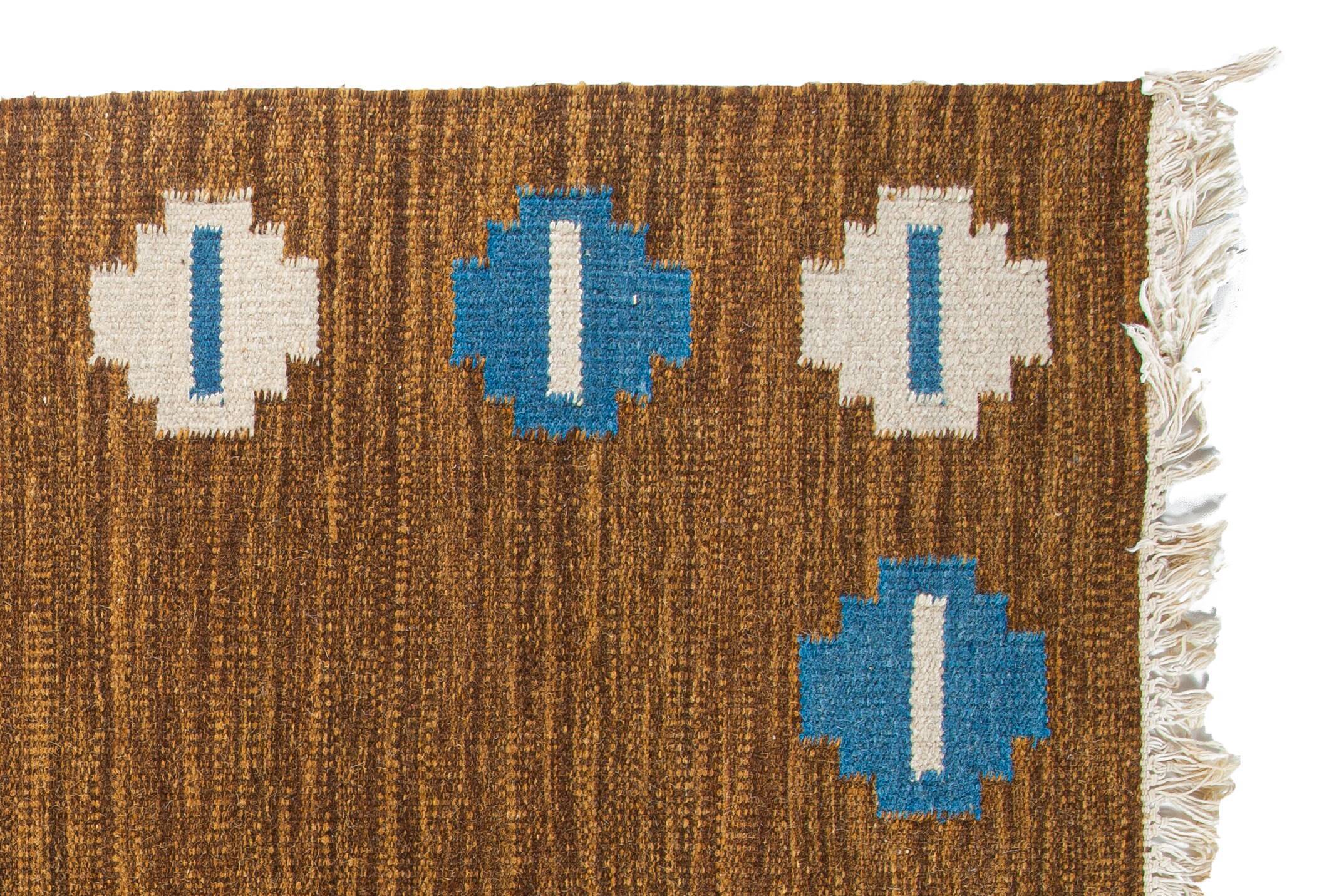 Modern Scandinavian carpet from the middle of the century, 195cm x 140cm