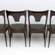 Ico & Luisa Parisi MidCentury Modern Italian Walnut and Bouclè Dining Chair