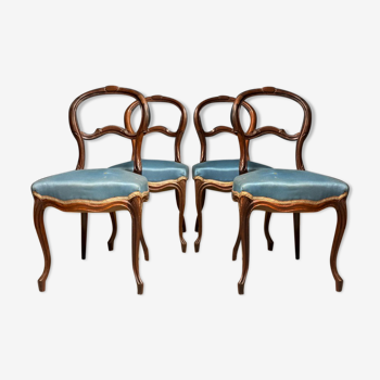 Série de 4 chaises XIXeme Napoléon III