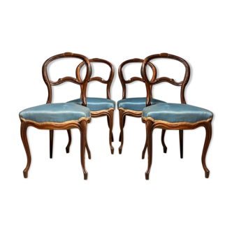 Série de 4 chaises XIXeme Napoléon III