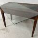 Louis XVI style desk in mahogany and veneer, 19th century.