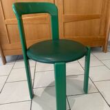 Chaise Bruno Rey verte Vintage (5)
