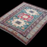 Tapis d'Orient Fait Main Kazak Afghan : 1.66 X 2.64 Mètres