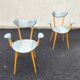 Pair of wooden armchairs, 1960