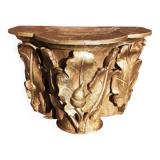 Gilded carved wooden capital, 18th century.